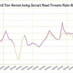 A chart with a line graph showing the performance of real estate investment trusts over time.
