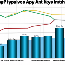 A graph showing the average APY of different investments.