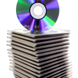 description: a stack of cds with a dollar sign on top, symbolizing investment potential.