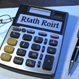 description: an image of a calculator with a pen and paper, representing the use of a roth ira calculator to plan for retirement savings.
