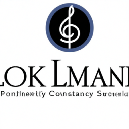 Description: A logo for Lomark Investments LLC featuring a musical note and the company name.