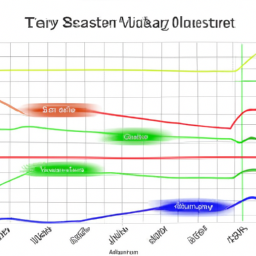 description: a graph showing the performance of different asset classes over time, with stocks in red, bonds in blue, and cash in green. the graph illustrates the importance of diversification in investing for long-term success.