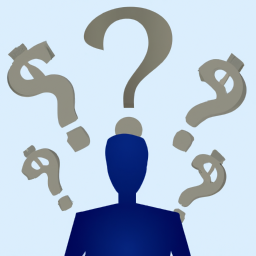 description: a person holding a stack of money with a question mark symbol above their head, representing the decision-making process involved in choosing the best investment option.