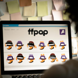 description: An anonymous person sitting in front of their computer, browsing through the Flippa marketplace.