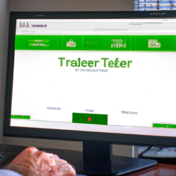 description: an anonymous image of a computer screen showing an investor using the td ameritrade platform to research stocks and make investment decisions.