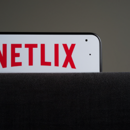 Image of Netflix logo on a streaming device.