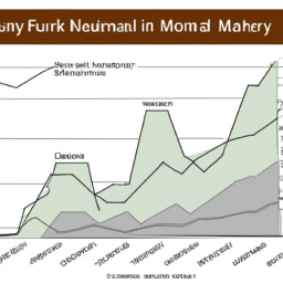 A graph showing the performance of money market mutual funds over time.