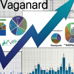 Description: An image of the Vanguard logo surrounded by a variety of financial charts, graphs, and other financial information.