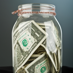 A glass jar with cash money inside. Image source: Getty Images.