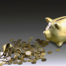 description: an anonymous image of a piggy bank with gold coins spilling out of it, representing the idea of low-risk investments being a safe way to save and grow your money.