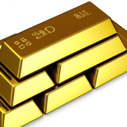 description: an anonymous image of gold bars stacked on top of each other.