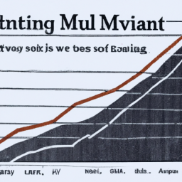 description: a graph showing a steady upward trend in investment returns over time, with a caption reading "invest in mutual funds for strong growth."