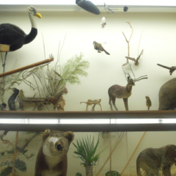 A room filled with animals with a clean and well-lit environment.