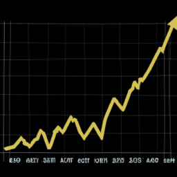 description: an image showing a stock market graph with an upward trend, symbolizing the positive growth of the s&p 500.