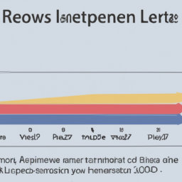 A graph showing how interest rates and loan terms affect loan repayments over time.
