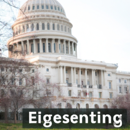 Description: A picture of the U.S. Capitol building in Washington, D.C., with the words "ESG Investing" written on it.