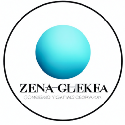 Description: A picture of the Zenaka Investment Group LLC logo. It is a light blue circle with the company's name in white. Inside the circle is a white and blue gradient.