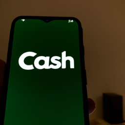 A smartphone displaying the Cash App logo.