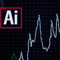 description: an anonymous image featuring a stock market graph with ai-related symbols, representing the potential growth of ai stocks.