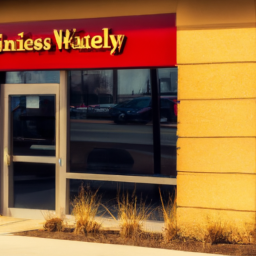 A photo of a Wells Fargo bank branch with a sign out front that reads "Wells Fargo Investments: Financial Advisory Services".