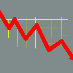 a graph showing a downward trend in the stock market.