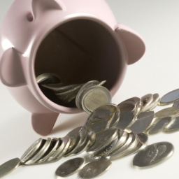 Description: A generic image of a piggy bank with coins spilling outDescription: A generic image of a piggy bank with coins spilling out