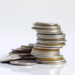 Description: A stack of coins, representing capital investments