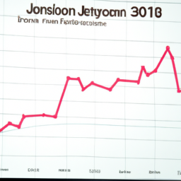 Image of a graph depicting Johnson & Johnson's stock performance over the past year.