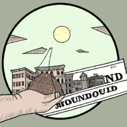 DESCRIPTION: An illustration of a municipal bond being held by a hand.