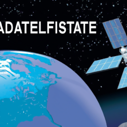 description: an illustration depicting a satellite orbiting the earth, symbolizing myradar's investment in satellite technology for weather forecasting.