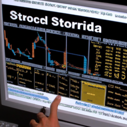 description: an image of a person using a computer to simulate stock trading on the investopedia simulator platform.