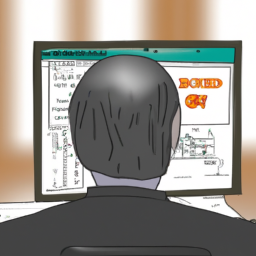 description: an anonymous image of a person looking at a computer screen with a confused expression on their face, symbolizing the confusion and concern among investors about the sudden change in i bond interest rates.