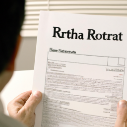 Description: A picture of a person looking at a Roth IRA statement.