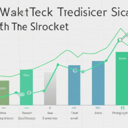 Description: A graph of stock prices over time, showing how investment trackers can help investors stay on top of market performance and make the best decisions.