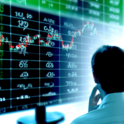 Description: An image of a man looking at a stock market graph, symbolizing the importance of understanding investment techniques in order to capitalize on financial success.