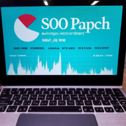 Description: An image of a laptop displaying a graph of the S&P 500 performance for the fourth quarter of 2019.