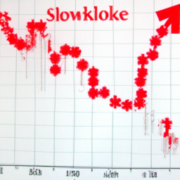 a graph showing the decrease in snowflake's stock value following their earnings report, with a downward trend line and a red arrow pointing downwards.