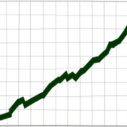 description: an image depicting a stock market graph with upward trends, representing potential growth and profitability.