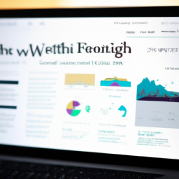 description: a computer screen displaying the wealthfront website with charts and investment options visible. the image is anonymous, without any actual names or faces visible.