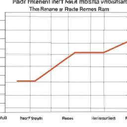 A graph showing the rate of return of an investment over time.