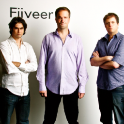 A picture of the Index Ventures team, including Neil Rimer, Dominique Vidal, Jan Hammer, and Marko Vukicevic.