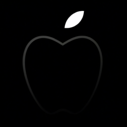 description: an anonymous image of the apple logo, with a rising arrow indicating the modest increase in apple's stocks.